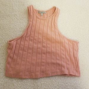 pink crop top